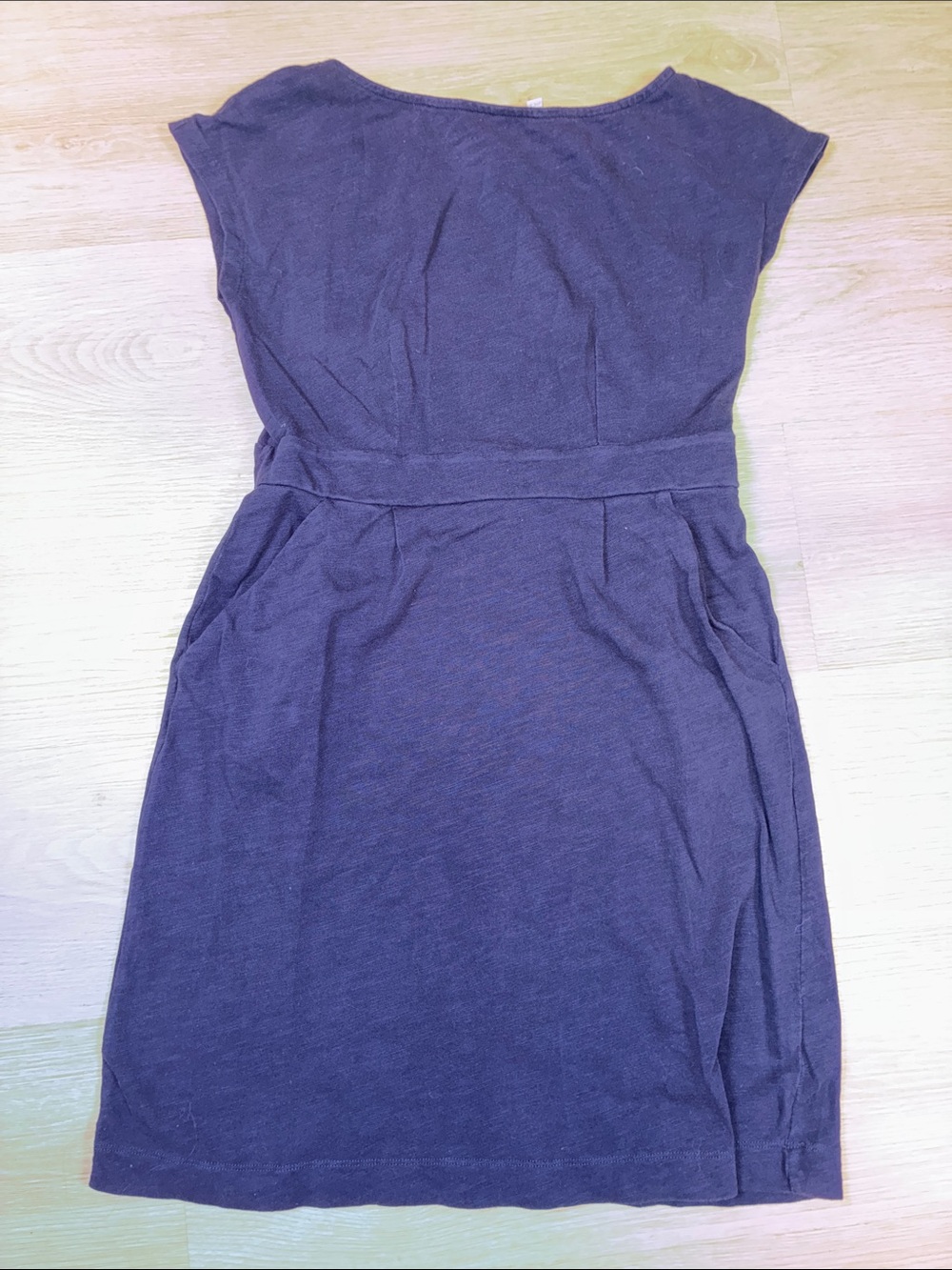 Boden Navy Blue 6 Petite Scoop-Neck Cotton Dress